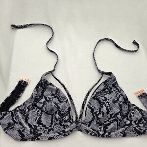 Serpent Siren Halter Bikini Top - Size 14